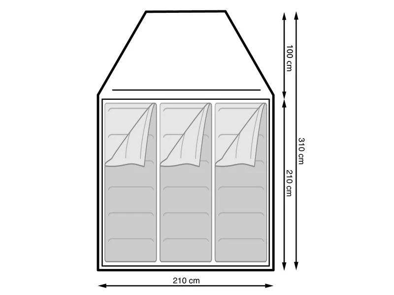 Eurotrail Koepeltent Campsite Rocky 3 Polyester - Image 3