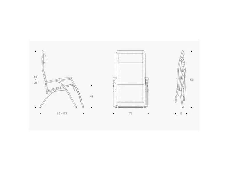 Lafuma RSXA Clip Batyline XL Relaxstoel Zwart - Image 4