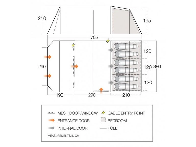 Vango Tunneltent Joro 600 Xl - Afbeelding 3