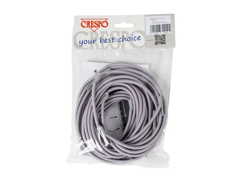 Crespo Elastiek Ligbedden 4 Stuks Grijs - Image 2