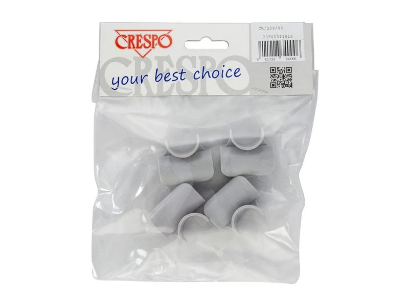 Crespo Clips Voetensteun Kunststof 4 Stuks Grijs - Afbeelding 2