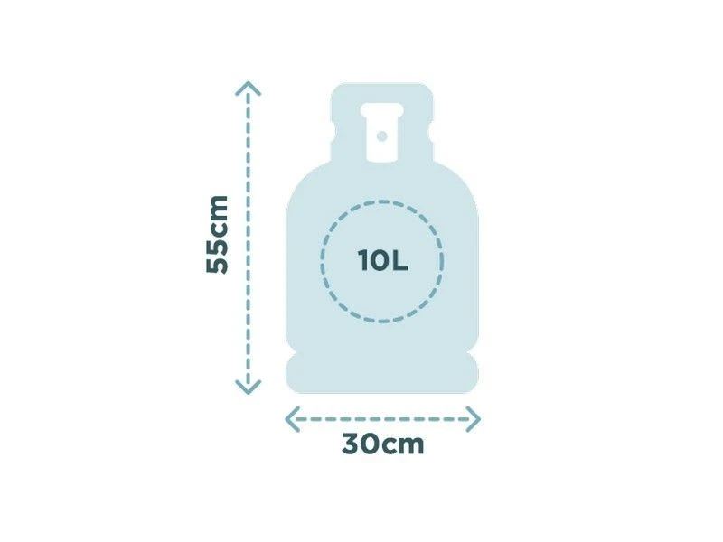 Benegas Comfort Steel Lichtgewicht Stalen Gasfles 9,5 Kilogram Nieuw - Afbeelding 2