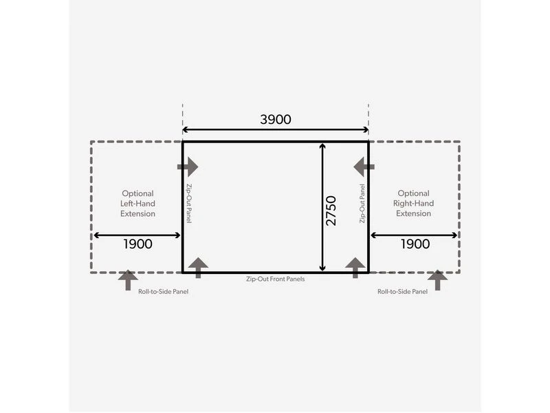 Kampa Dometic Opblaasbare Voortent Club Air All-season 390 S - Image 2