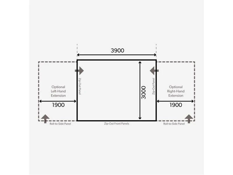 Kampa Dometic Opblaasbare Voortent Grande Air All-season 390 S - Image 2