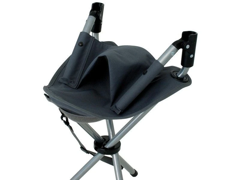 Eurotrail Vouwkrukje+Rugleuning Escabeau Staal Grijs - Image 2