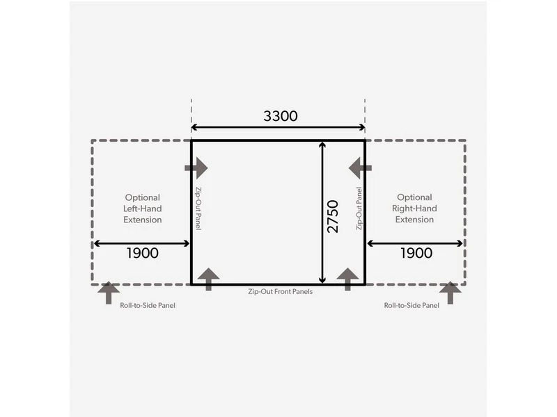 Kampa Dometic Opblaasbare Voortent Club Air Pro 330 S - Image 2