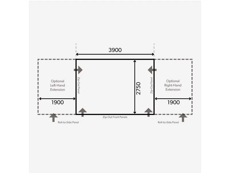 Kampa Dometic Opblaasbare Voortent Club Air Pro 390 S - Image 2